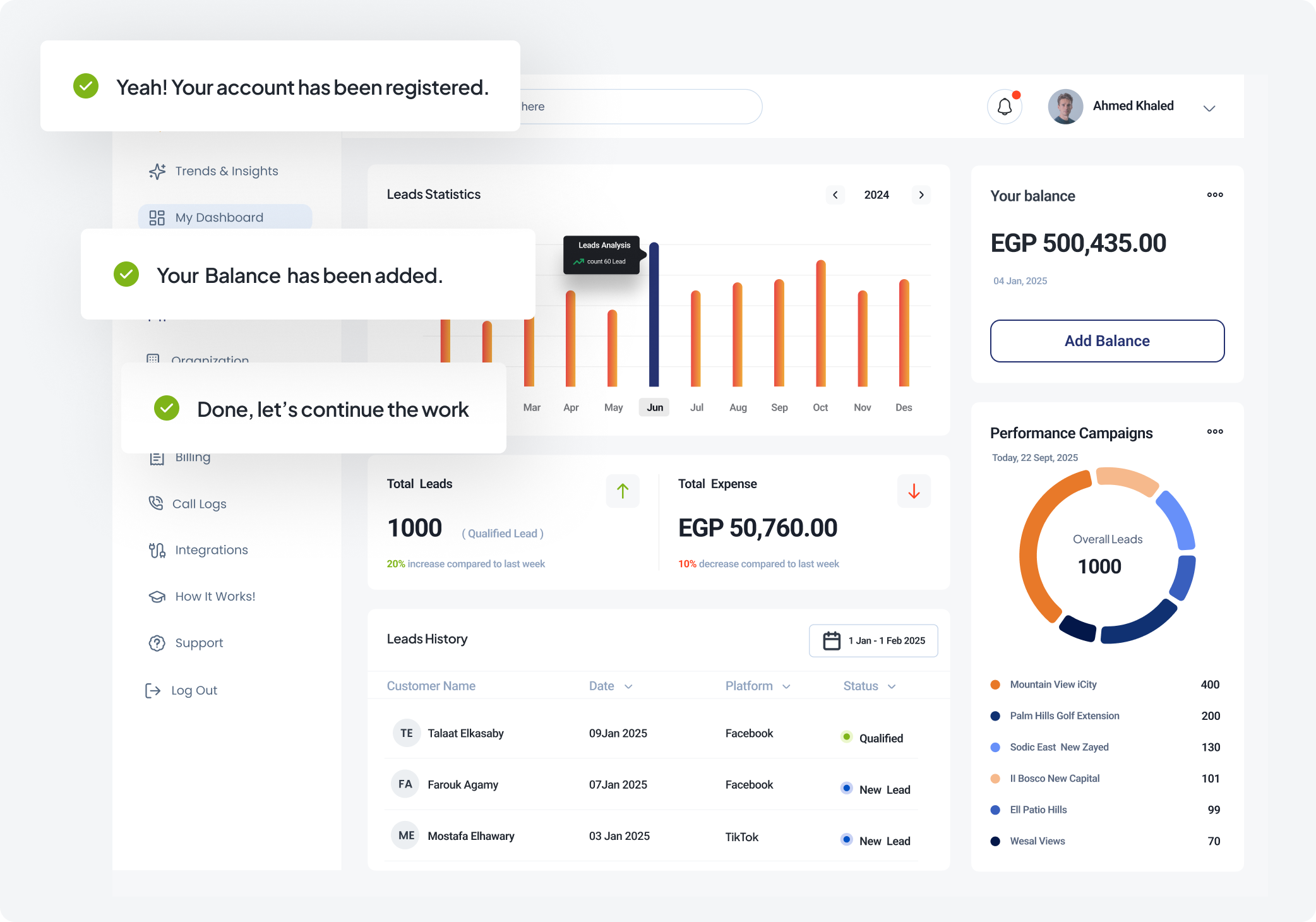 LeadsMart Dashboard